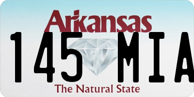 AR license plate 145MIA