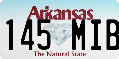 AR license plate 145MIB