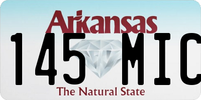 AR license plate 145MIC