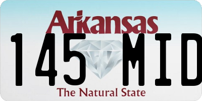 AR license plate 145MID