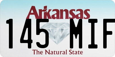 AR license plate 145MIF