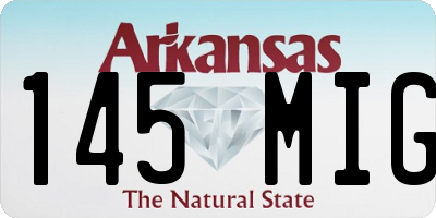 AR license plate 145MIG