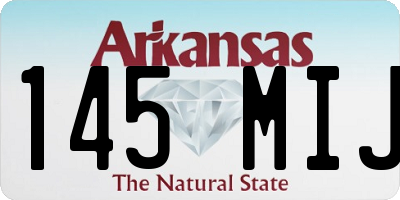 AR license plate 145MIJ