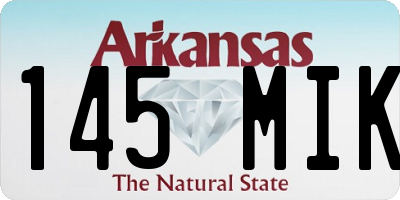 AR license plate 145MIK