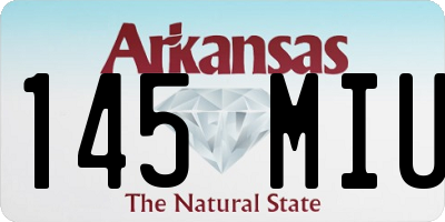 AR license plate 145MIU