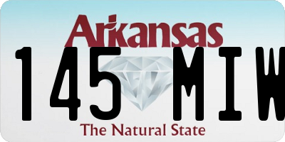 AR license plate 145MIW