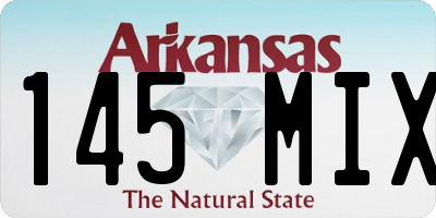AR license plate 145MIX