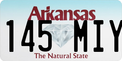 AR license plate 145MIY