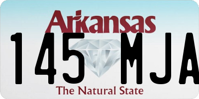 AR license plate 145MJA
