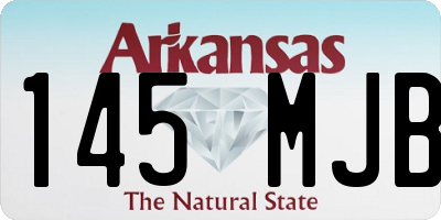 AR license plate 145MJB