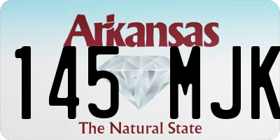 AR license plate 145MJK