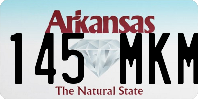 AR license plate 145MKM