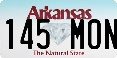 AR license plate 145MON