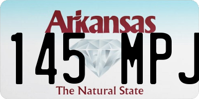 AR license plate 145MPJ
