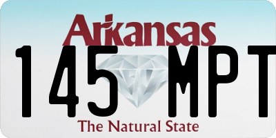 AR license plate 145MPT