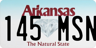 AR license plate 145MSN