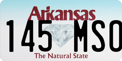 AR license plate 145MSO