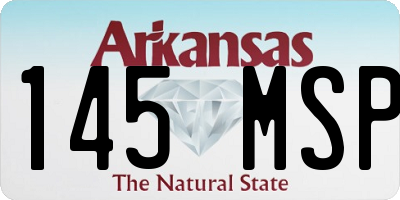 AR license plate 145MSP