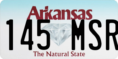 AR license plate 145MSR
