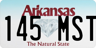 AR license plate 145MST