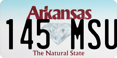 AR license plate 145MSU