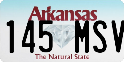 AR license plate 145MSV
