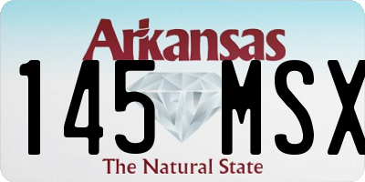 AR license plate 145MSX