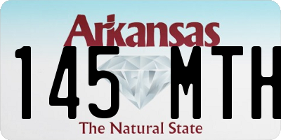 AR license plate 145MTH