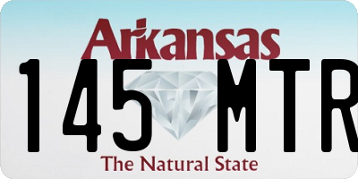 AR license plate 145MTR