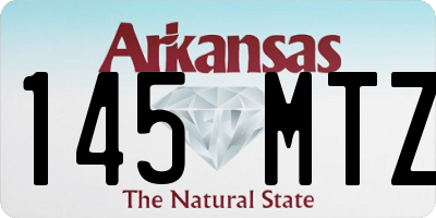 AR license plate 145MTZ