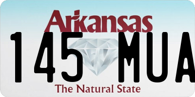 AR license plate 145MUA