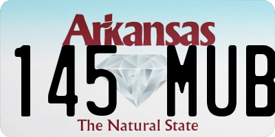 AR license plate 145MUB