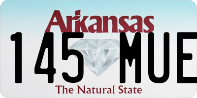 AR license plate 145MUE