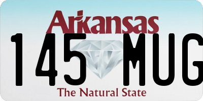 AR license plate 145MUG