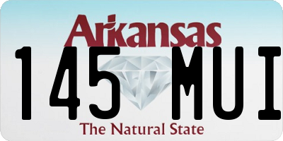 AR license plate 145MUI