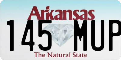 AR license plate 145MUP