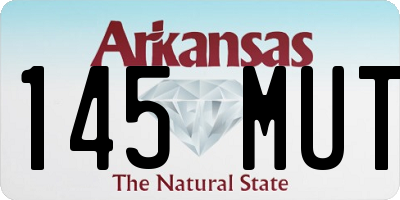 AR license plate 145MUT