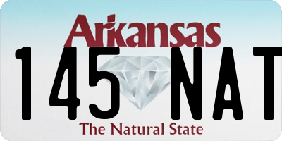 AR license plate 145NAT