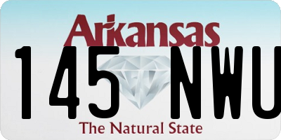 AR license plate 145NWU