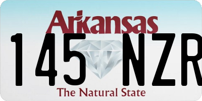 AR license plate 145NZR