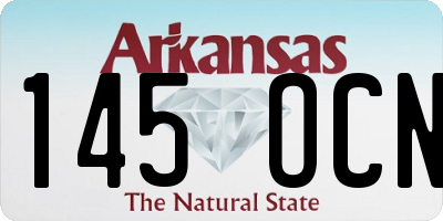 AR license plate 145OCN