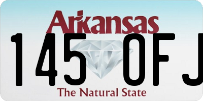 AR license plate 145OFJ