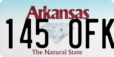 AR license plate 145OFK