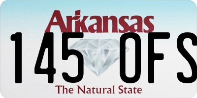 AR license plate 145OFS