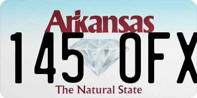 AR license plate 145OFX
