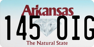 AR license plate 145OIG