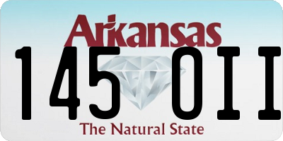 AR license plate 145OII