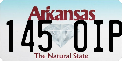 AR license plate 145OIP