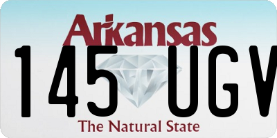 AR license plate 145UGV