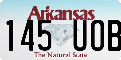 AR license plate 145UOB